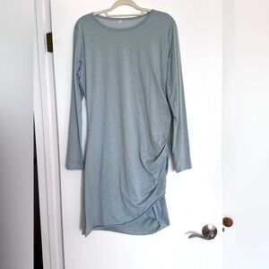 Light Blue Long Sleeve Dress. L-XL